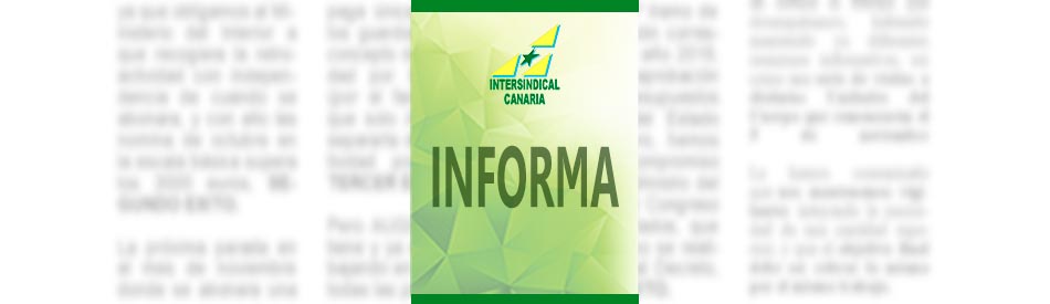 INFORMA Jornada semanal de 35 horas